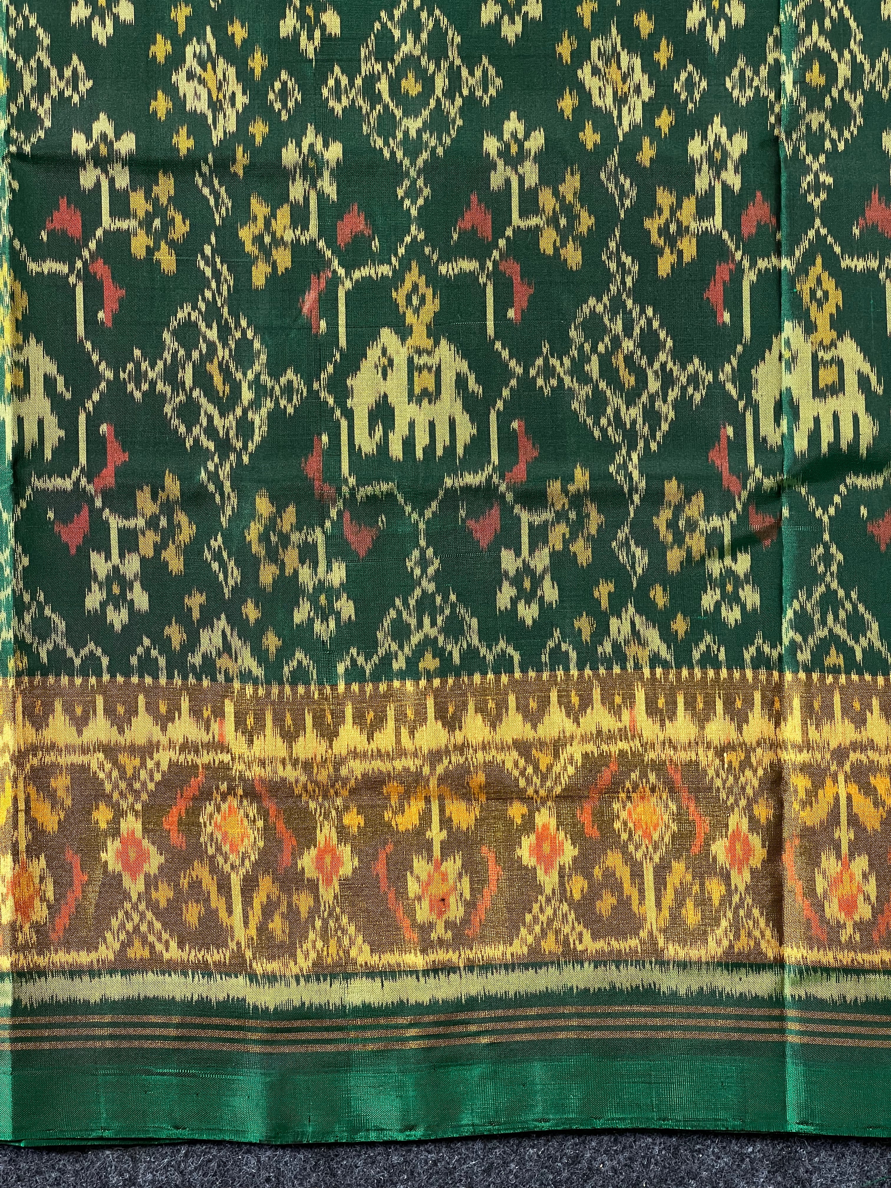 Fusion Design Handwoven Patola Silk Saree