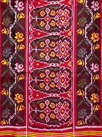 Big Motifs Design Handwoven Patola Silk Saree