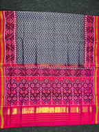 Laheriya Design Handwoven Patola Silk Saree