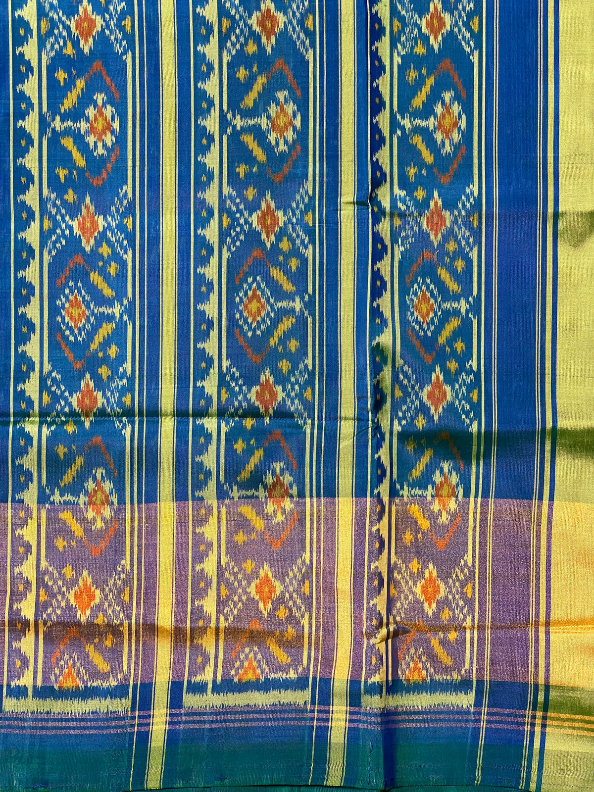 Fusion Design Handwoven Patola Silk Saree