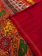 Handwoven Patola Silk Saree Twill Weaving
