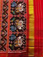 Twill Weaving Handwoven Patola Silk Saree