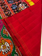 Twill Weaving Handwoven Patola Silk Saree
