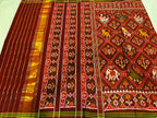 Handwoven Patola Silk Saree Adtala Design