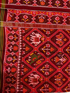 Handwoven Patola Silk Saree Adtala Design