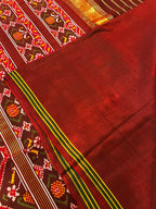 Handwoven Patola Silk Saree Adtala Design