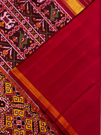 Handwoven Patola Silk Saree Yellow ManekChowk