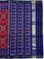 Handwoven Patola Silk Saree Manekchowk Pink And Blue