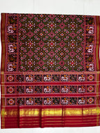 Handwoven Patola Silk Saree Navratna Green