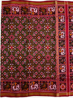 Handwoven Patola Silk Saree Navratna Green