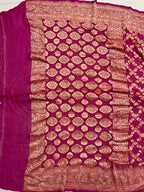 Georgette Bandhej Saree