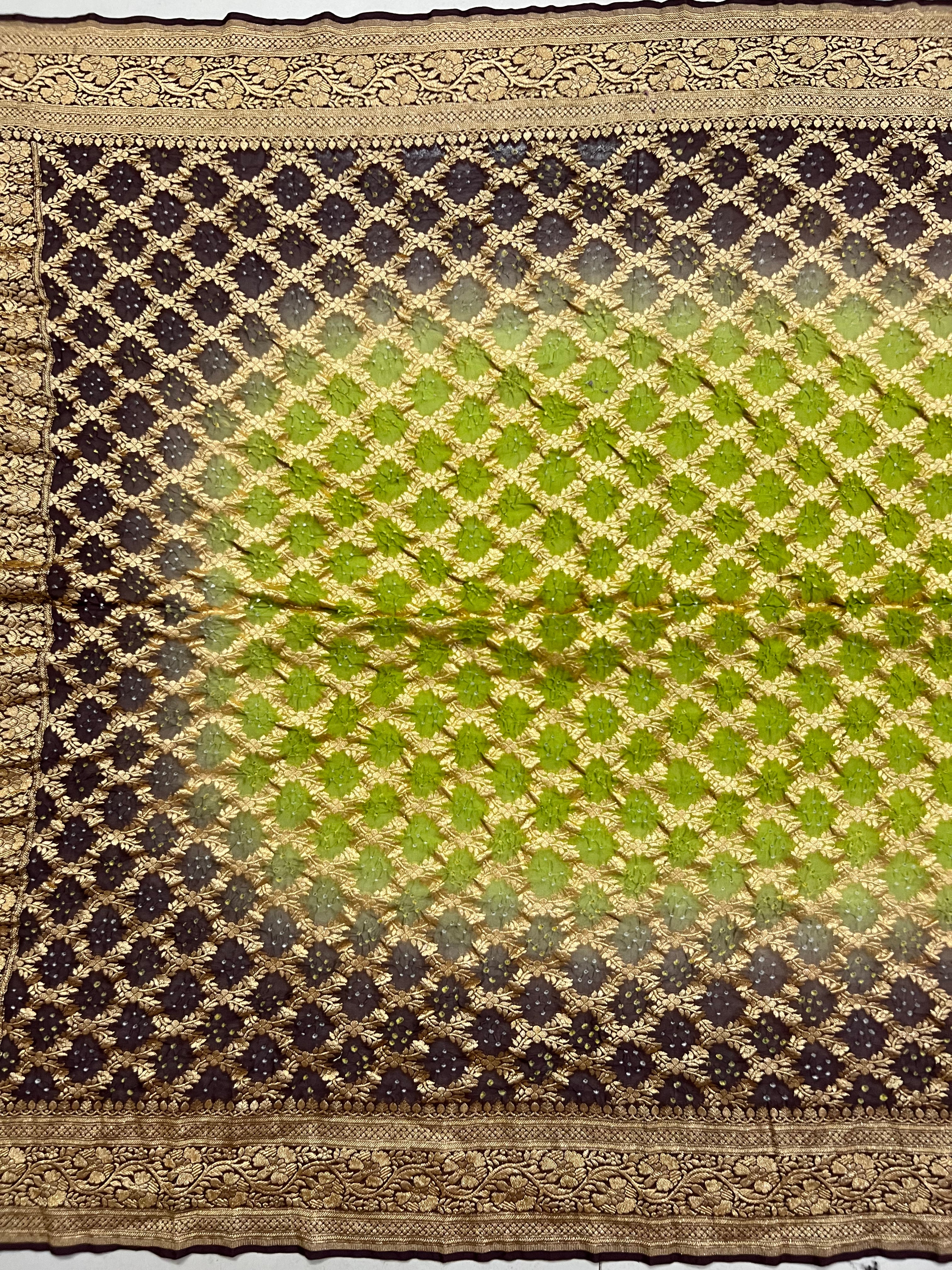 Georgette Bandhej Saree