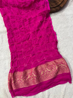 Georgette Bandhej Saree