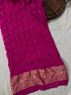 Georgette Bandhej Saree
