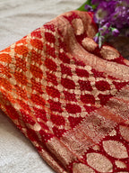 Georgette Bandhej Saree