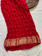 Georgette Bandhej Saree