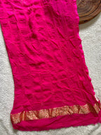 Georgette Bandhej Saree