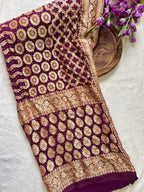 Georgette Bandhej Saree