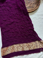 Georgette Bandhej Saree