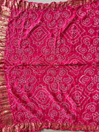 Gaji Silk Bandhej Saree