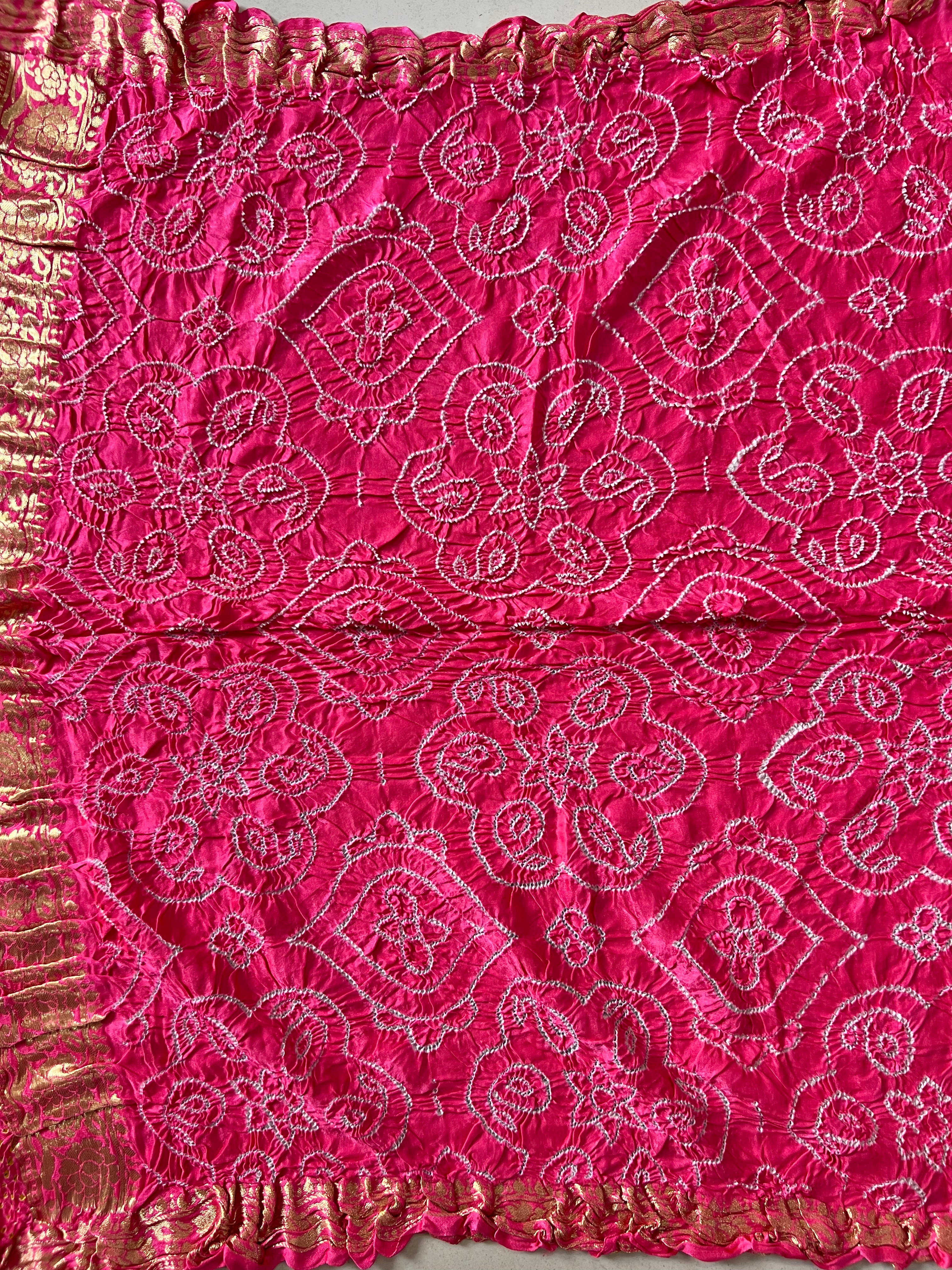 Gaji Silk Bandhej Saree
