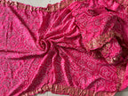 Gaji Silk Bandhej Saree