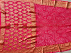 Georgette Heavy Rai Bandhej Saree