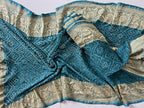 Georgette Heavy Rai Bandhej Saree