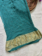 Georgette Heavy Rai Bandhej Saree