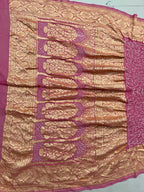 Georgette Heavy Rai Bandhej Saree