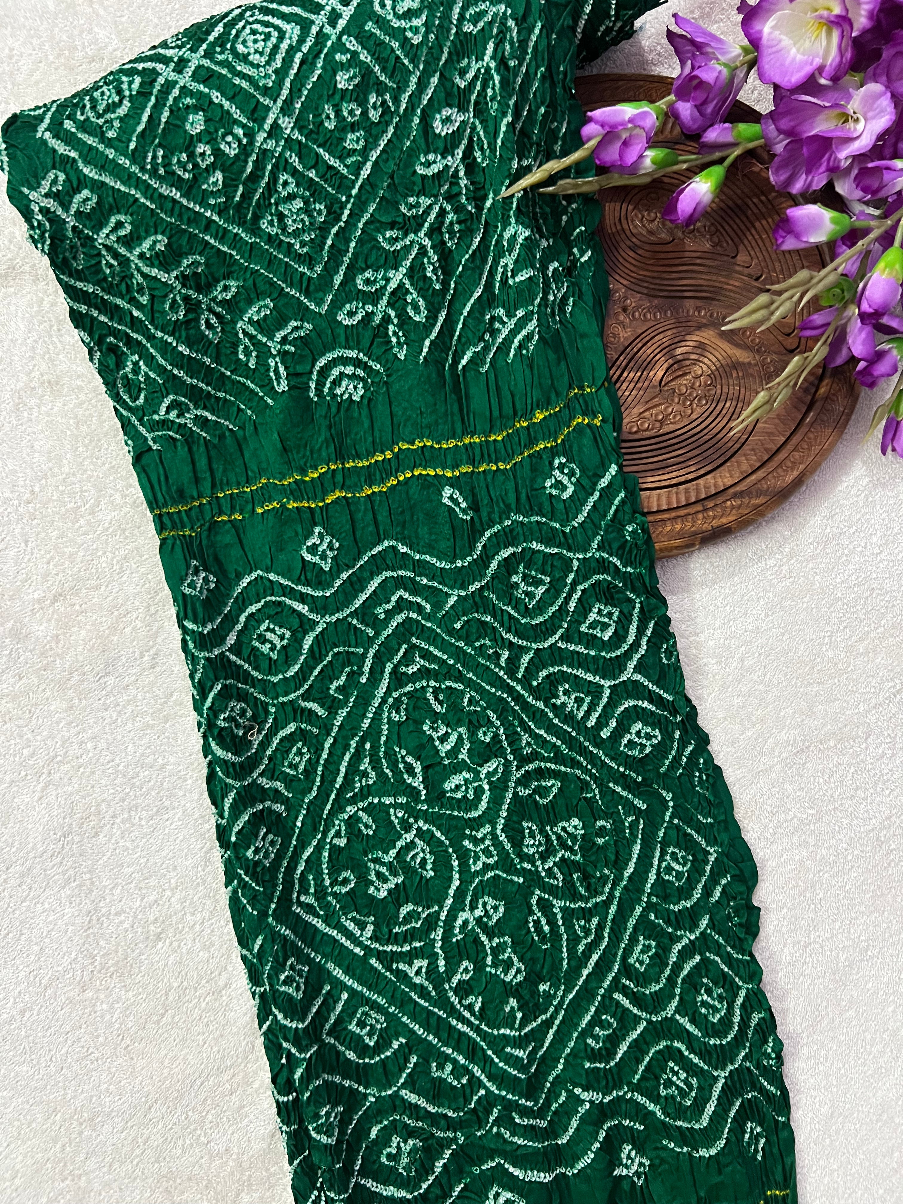 Gaji Silk Bandhej Saree Main image