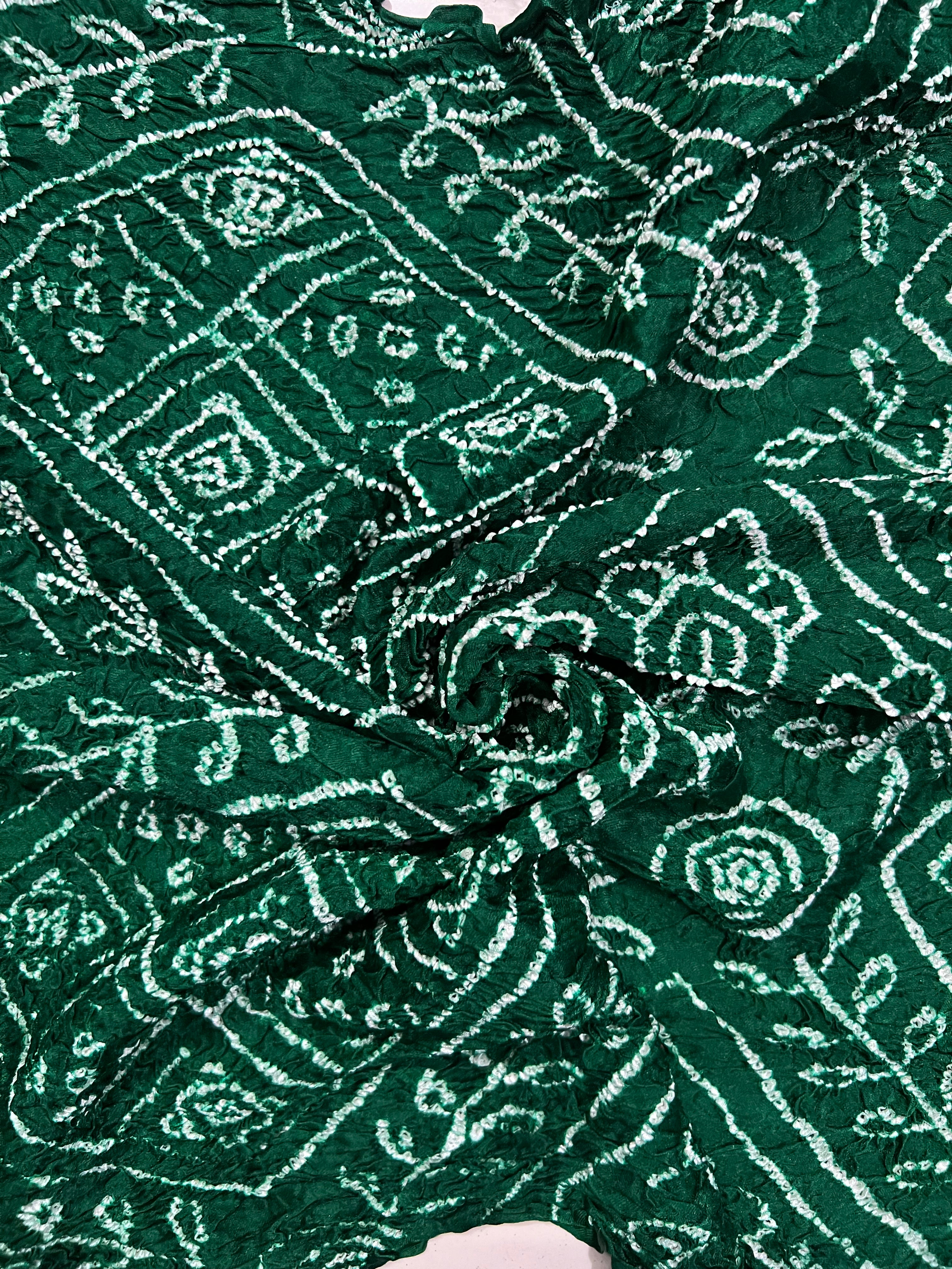 Gaji Silk Bandhej Saree Secondary image