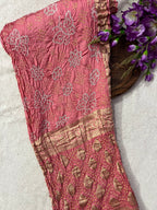 Gaji Silk Bandhej Saree