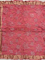 Gaji Silk Bandhej Saree