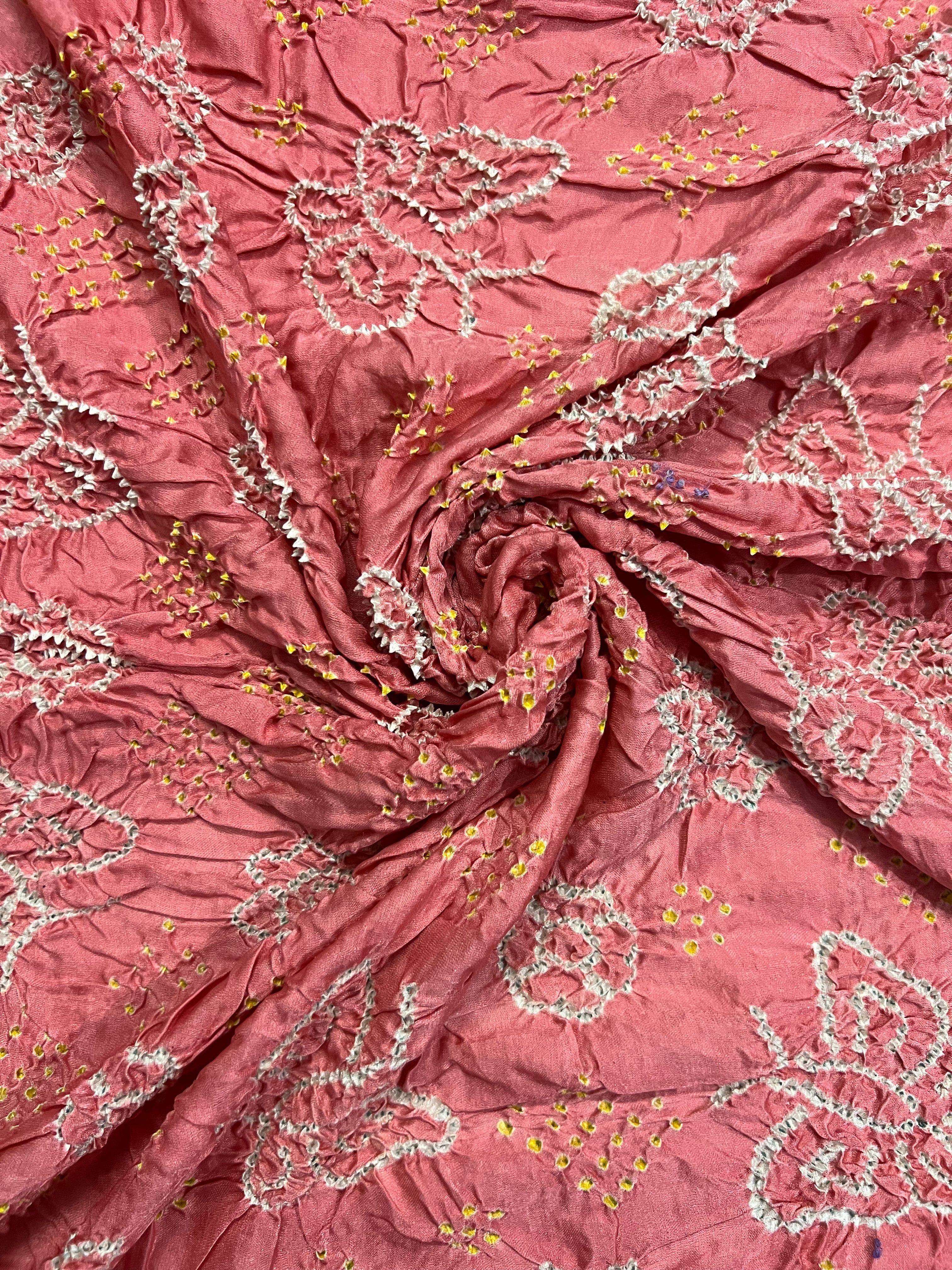 Gaji Silk Bandhej Saree