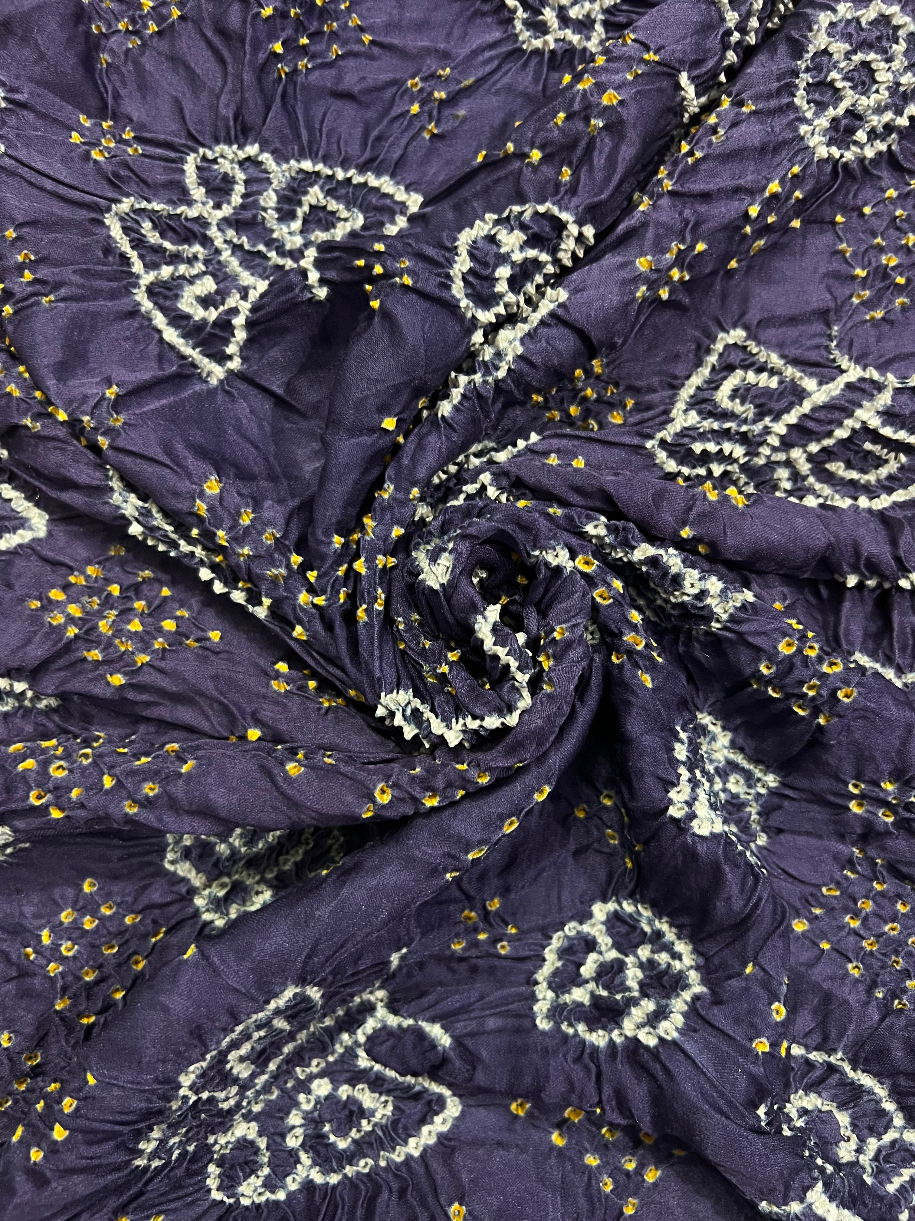 Gaji Silk Bandhej Saree Secondary image