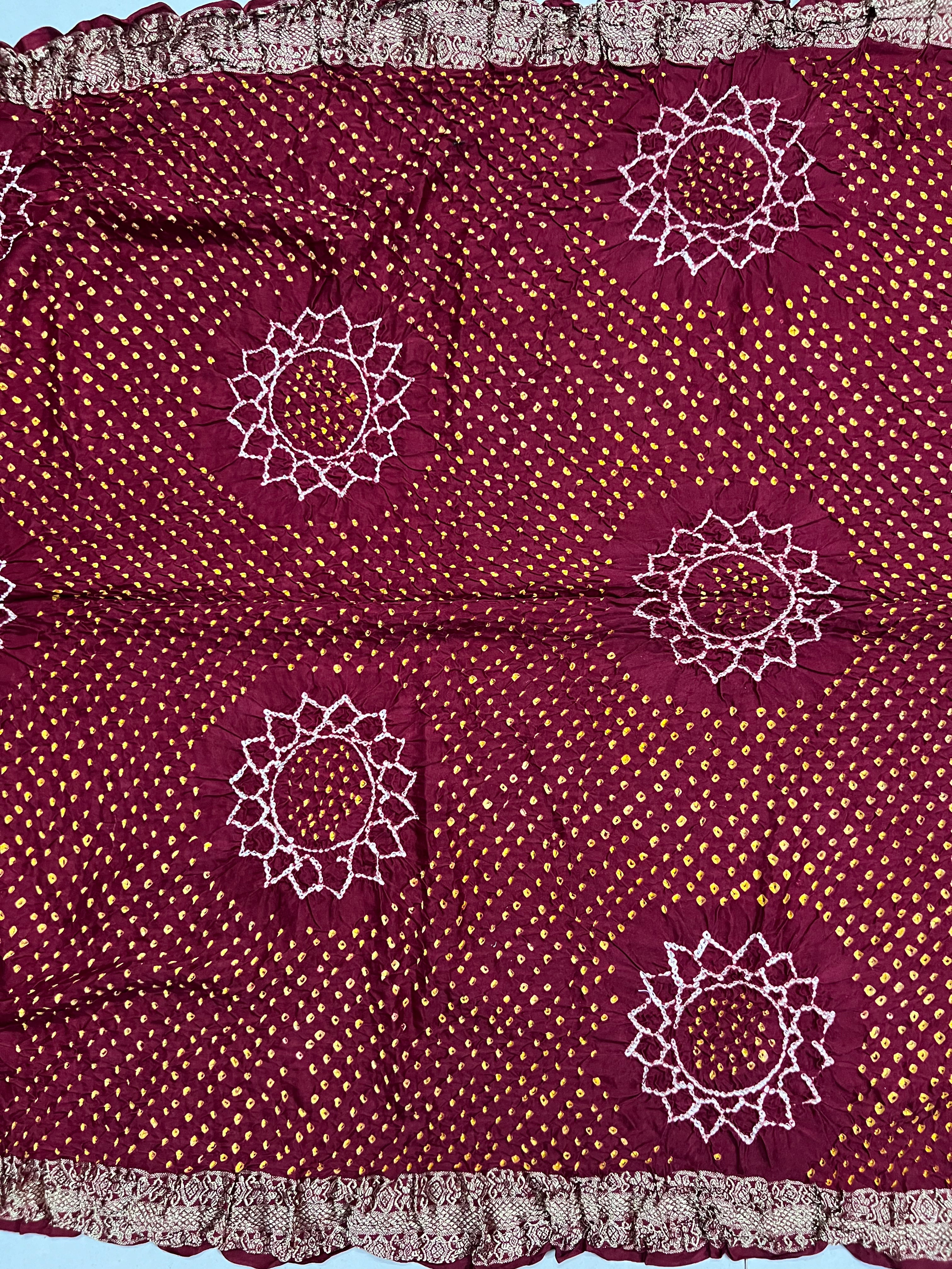 Gaji Silk Bandhej Saree