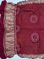 Gaji Silk Bandhej Saree