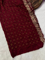 Gaji Silk Bandhej Saree