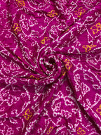 Gaji Silk Bandhej Saree