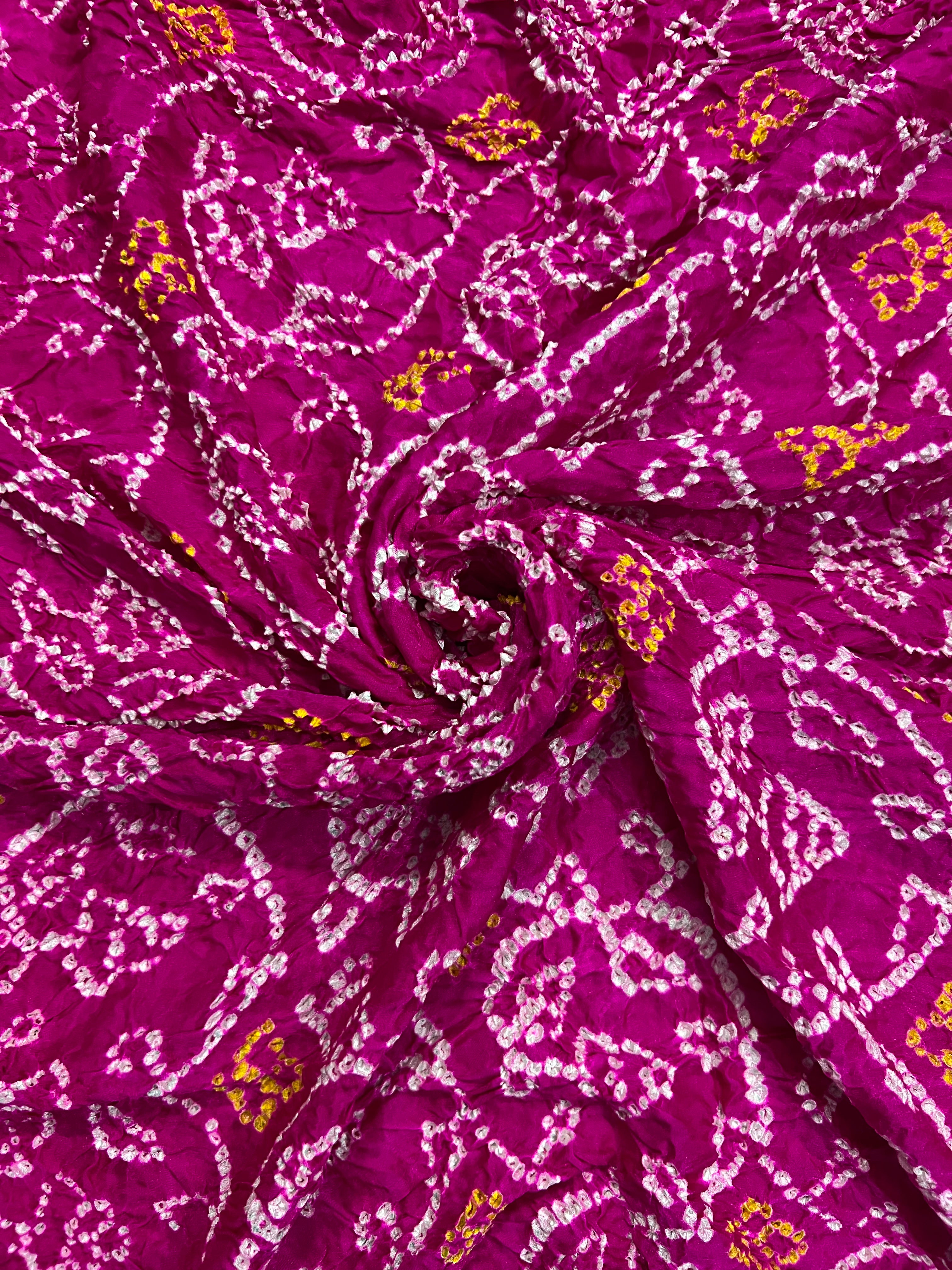 Gaji Silk Bandhej Saree