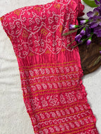 Gaji Silk Bandhej Saree