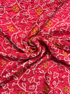 Gaji Silk Bandhej Saree