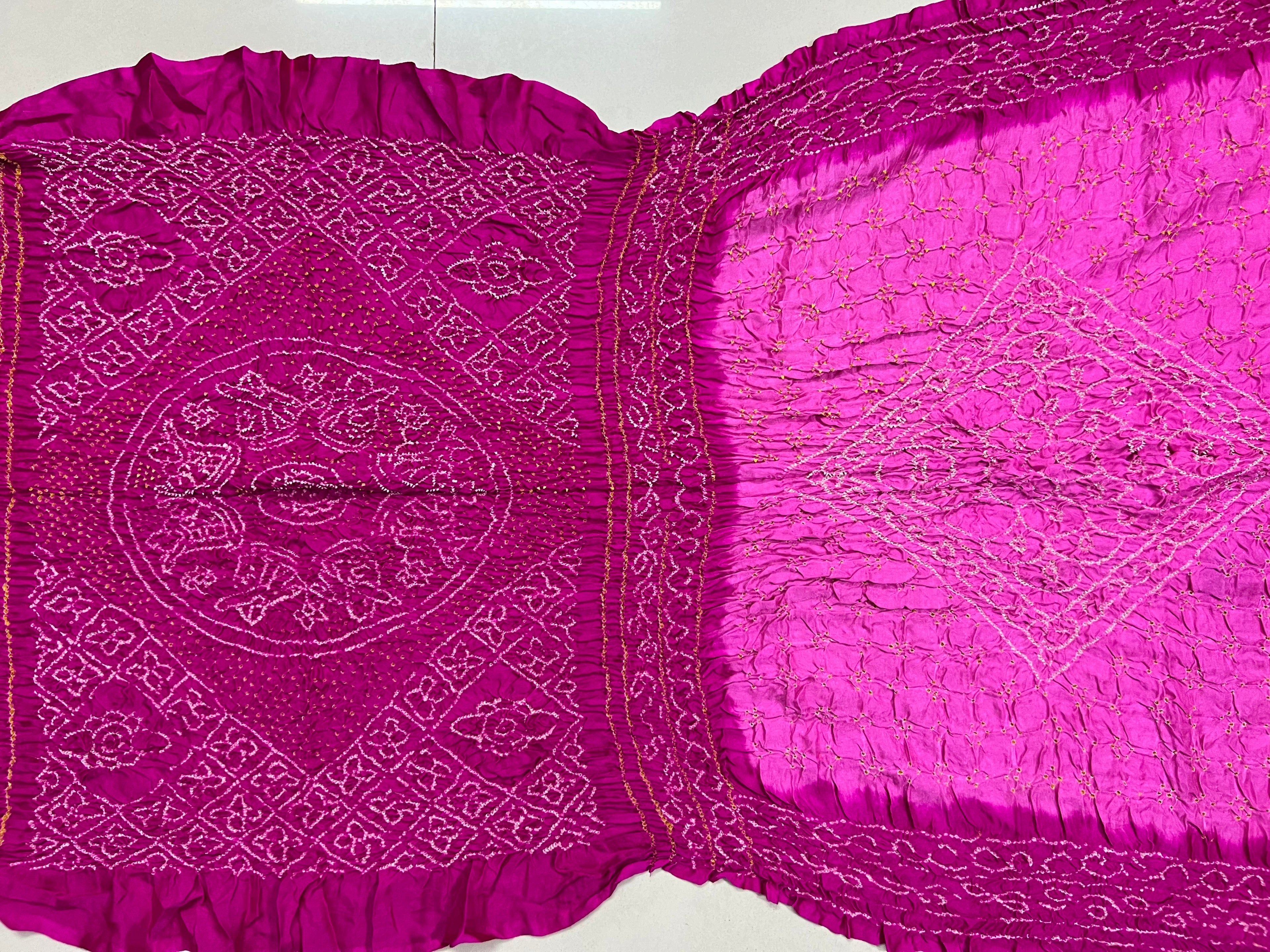 Gaji Silk Bandhej Saree