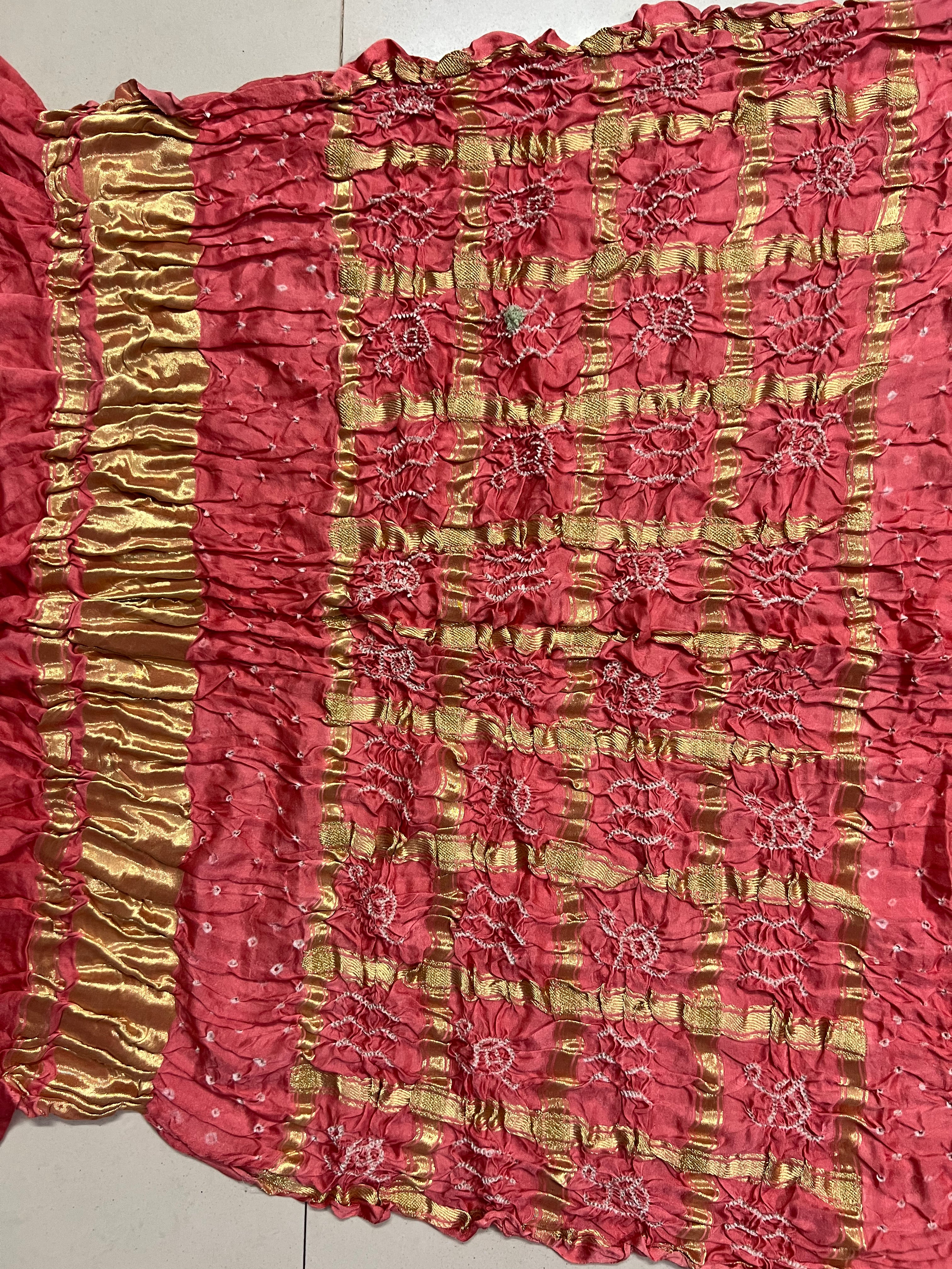 Gaji Silk Bandhej Saree