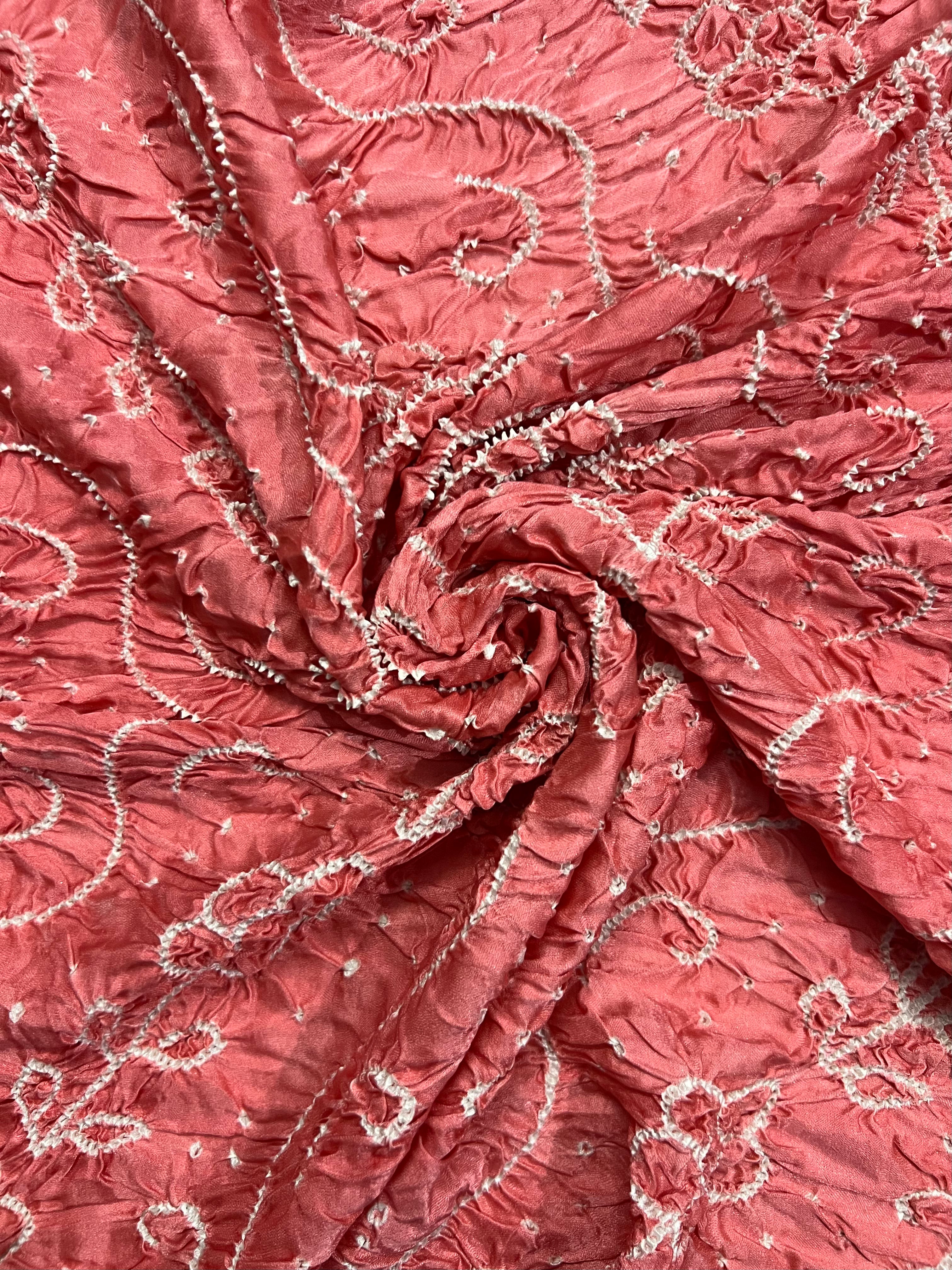 Gaji Silk Bandhej Saree