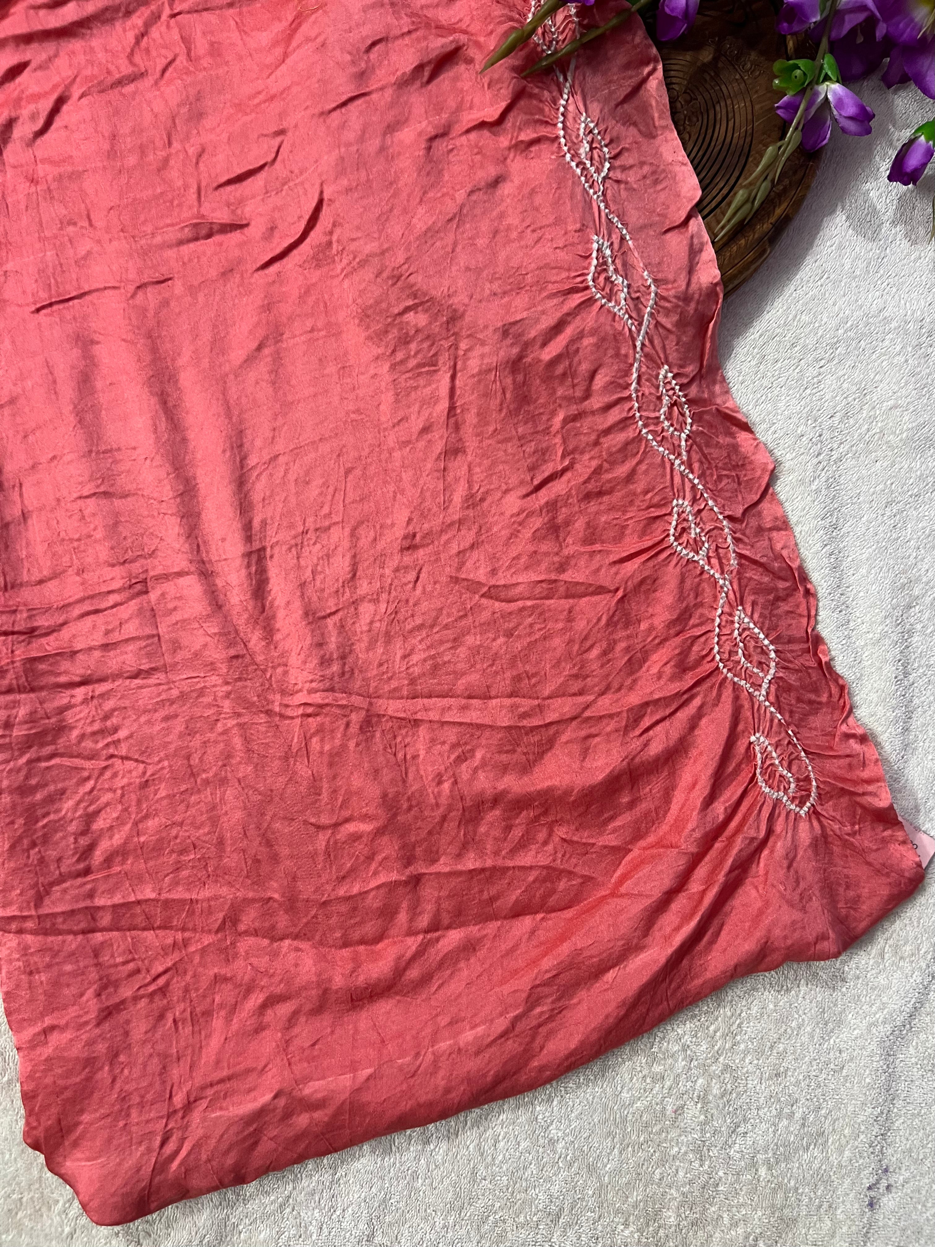 Gaji Silk Bandhej Saree