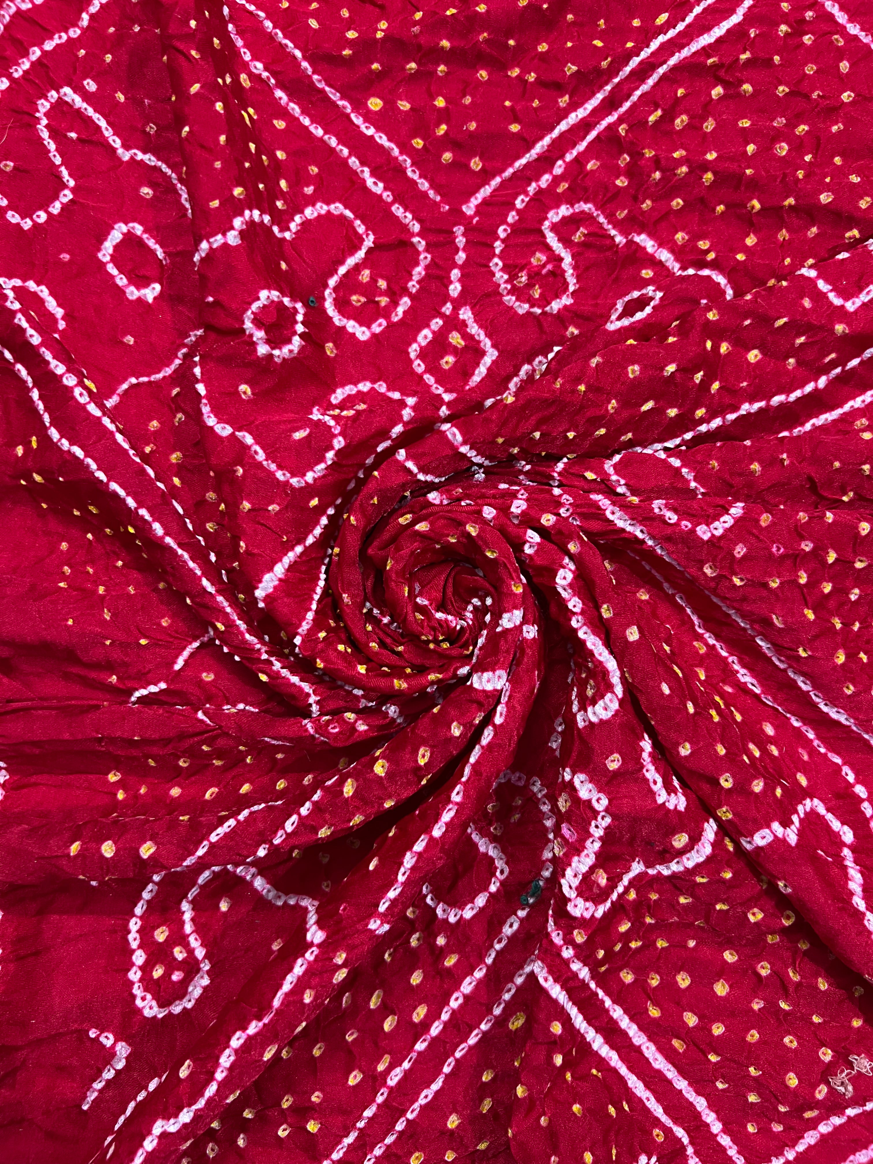 Gaji Silk Bandhej Saree Secondary image