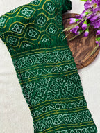 Gaji Silk Bandhej Saree