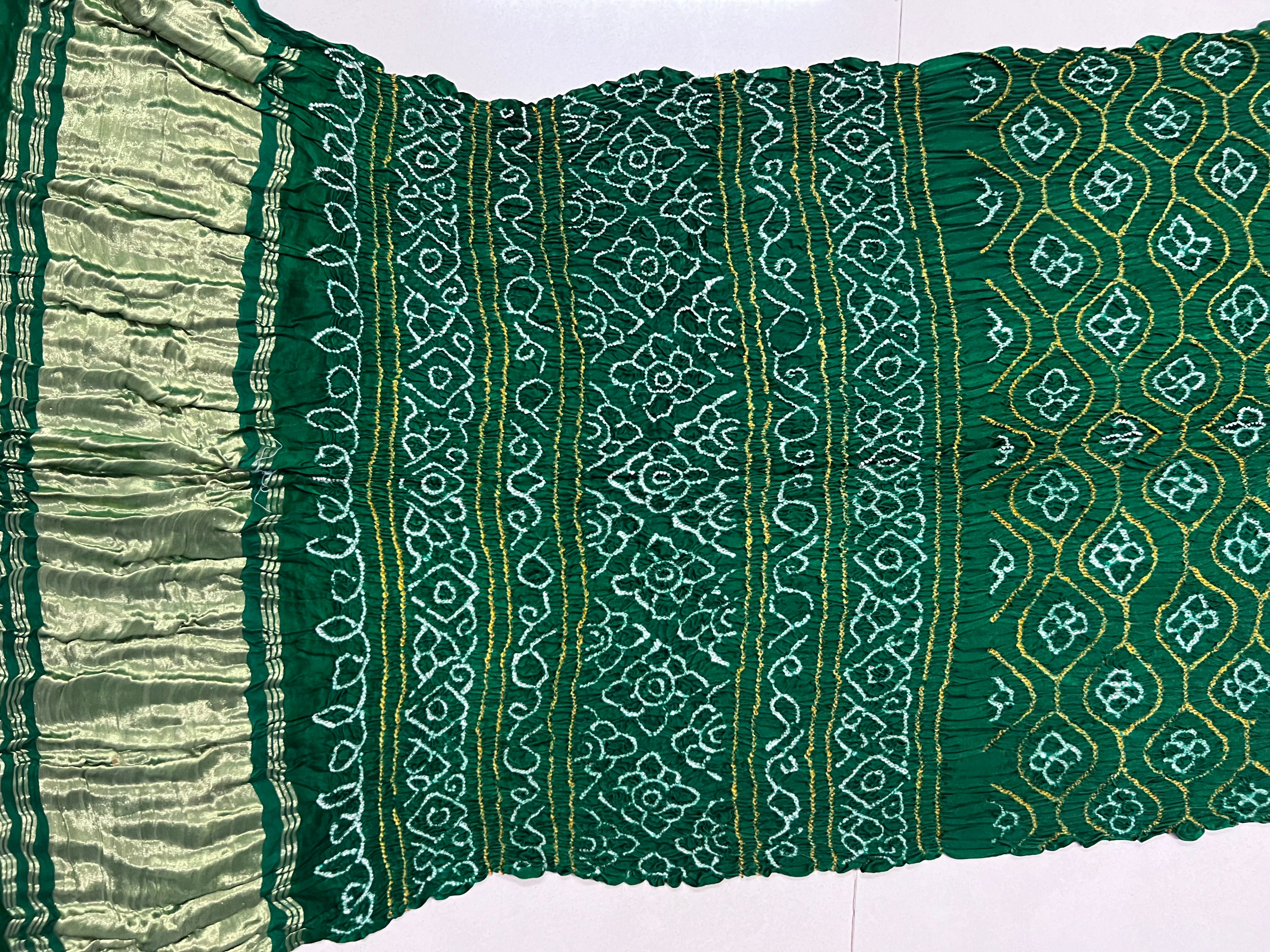 Gaji Silk Bandhej Saree